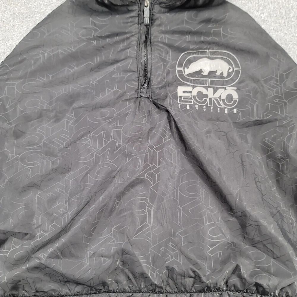 Ecko function Jacket Mens Large Gray Spellout Lar… - image 9